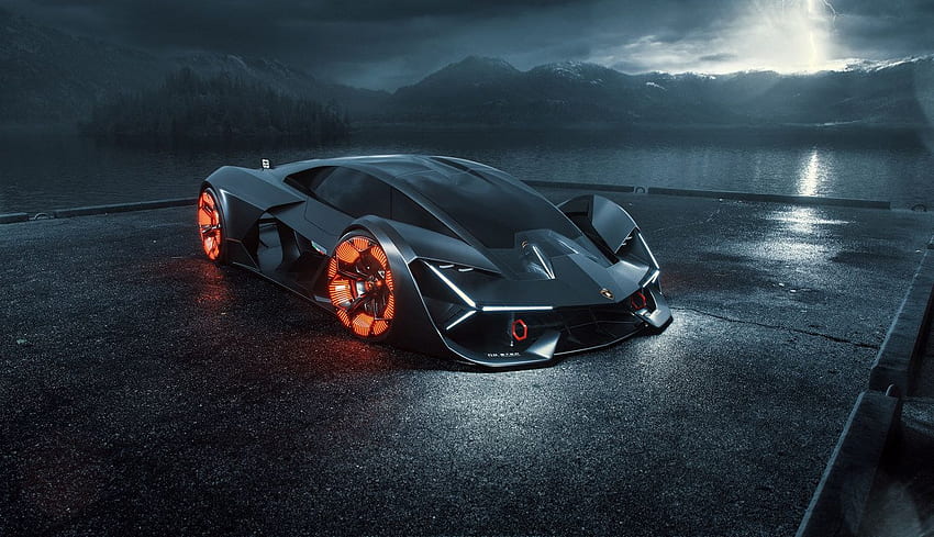 Lamborghini Terzo Millennio デジタル アート ラップトップ 高画質の壁紙