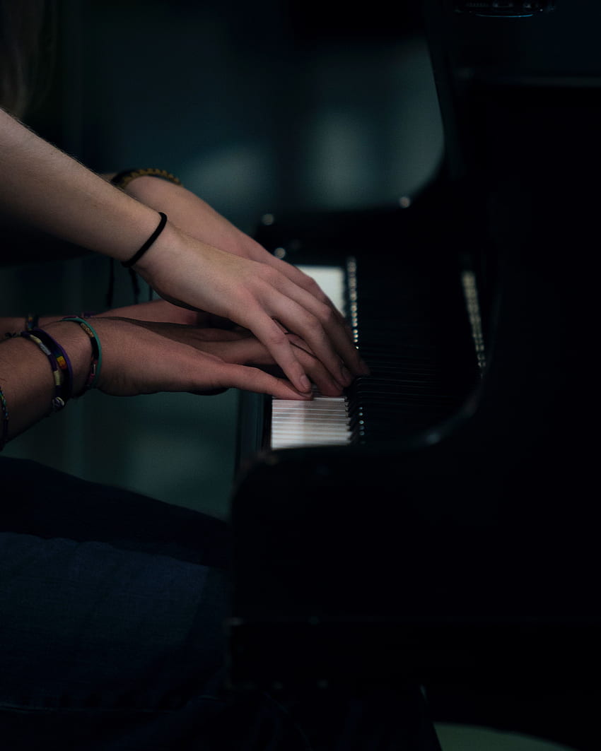 Musik, Klavier, Paar, Paar, Hände, Musikinstrument, Zärtlichkeit, Berührung HD-Handy-Hintergrundbild