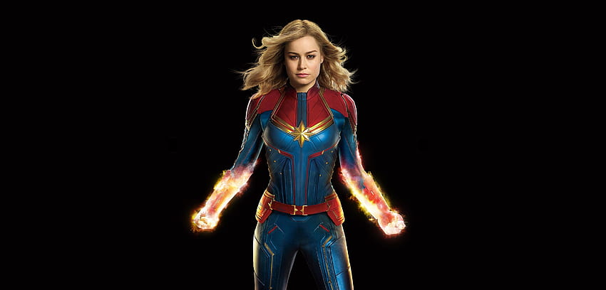 Fan art, Brie Larson, superhero, Captain Marvel, 2019 movie HD wallpaper