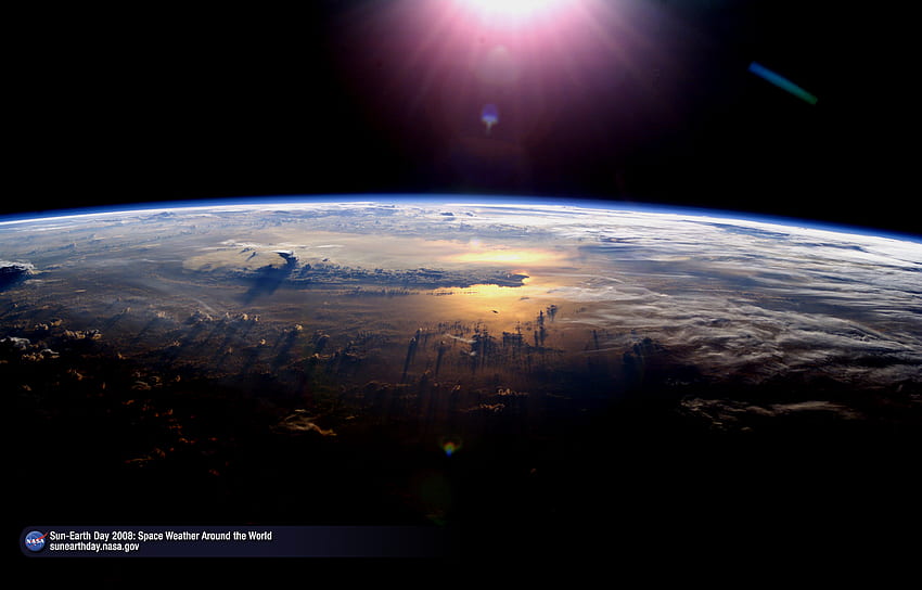 NASA Güneş Dünya Günü Uzay Dünyada Hava Durumu, Düz Uzay HD duvar kağıdı