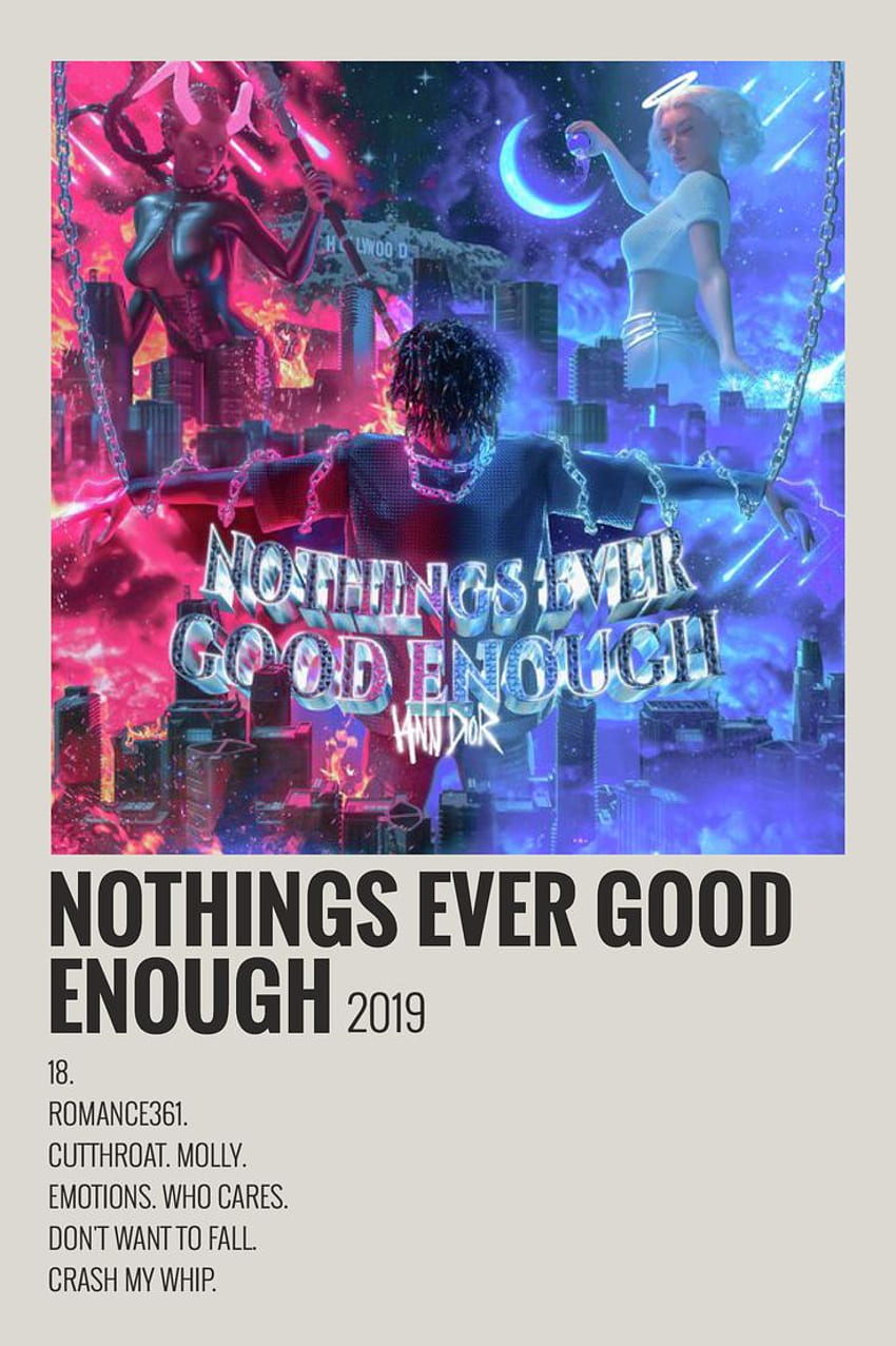 Nothings Ever Good Enough от Maja. Идеи за музикален плакат, дизайн на музикален плакат, обложка на музикален албум HD тапет за телефон