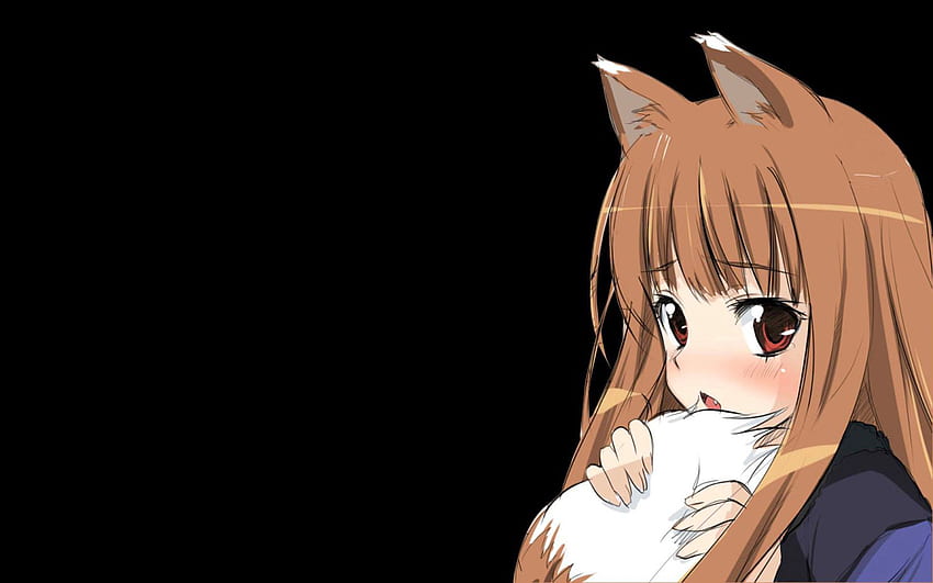 Anime, Menina, Orelhas, Cauda, ​​Spice Wolf papel de parede HD
