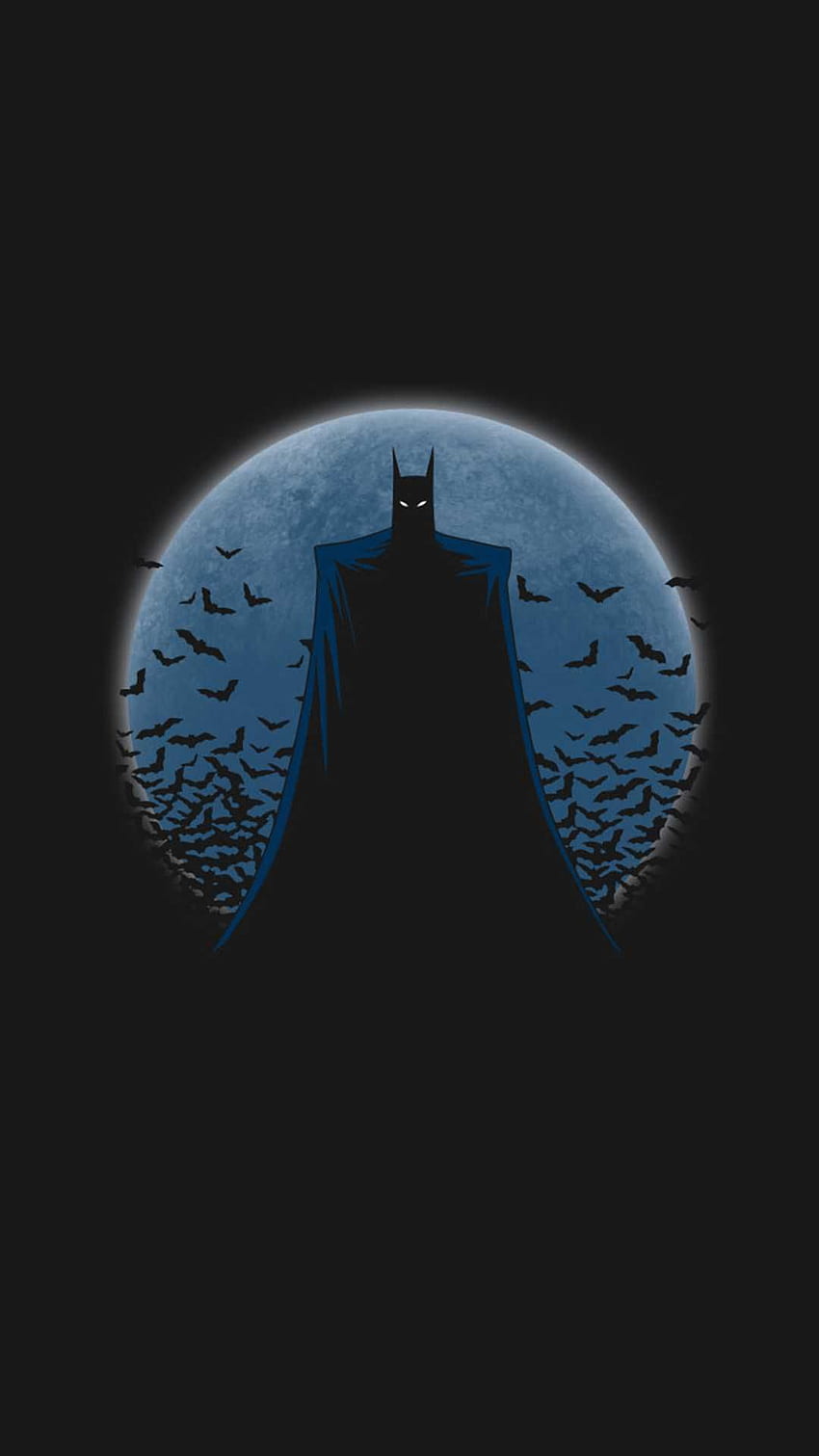 Minimalna ciemność Batmana. Batman, Batman ciemny, Batman i kobieta-kot, Batman Estetyczny Tapeta na telefon HD