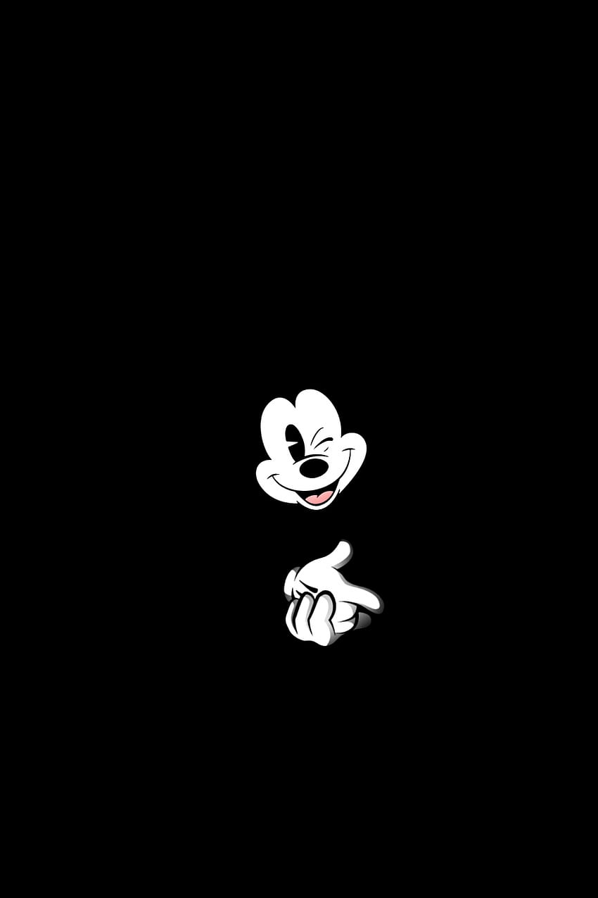 Mickey Mickey Mouse iPhone, Cute Disney, Cute C. Fondos Mickey, Fondo de Pantalla Mickey Mouse, Fondo de Pantalla Oscuro für iPhone, Minnie Mouse Black and White HD-Handy-Hintergrundbild