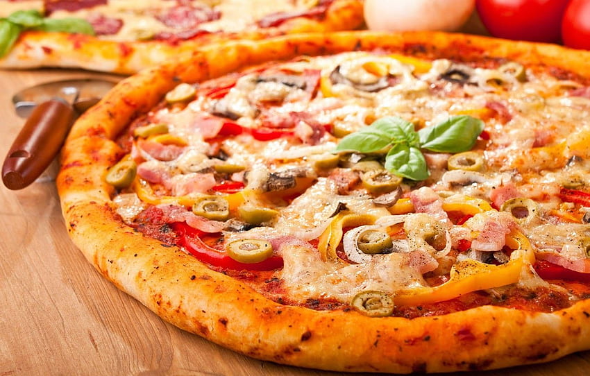 храна, вкусна, пица, , пица за , раздел еда, Food Pizza HD тапет