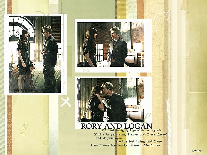 Rory and Logan, alexis bledel, logan huntzberger, gilmore girls, rory gilmore, matt czuchry HD wallpaper