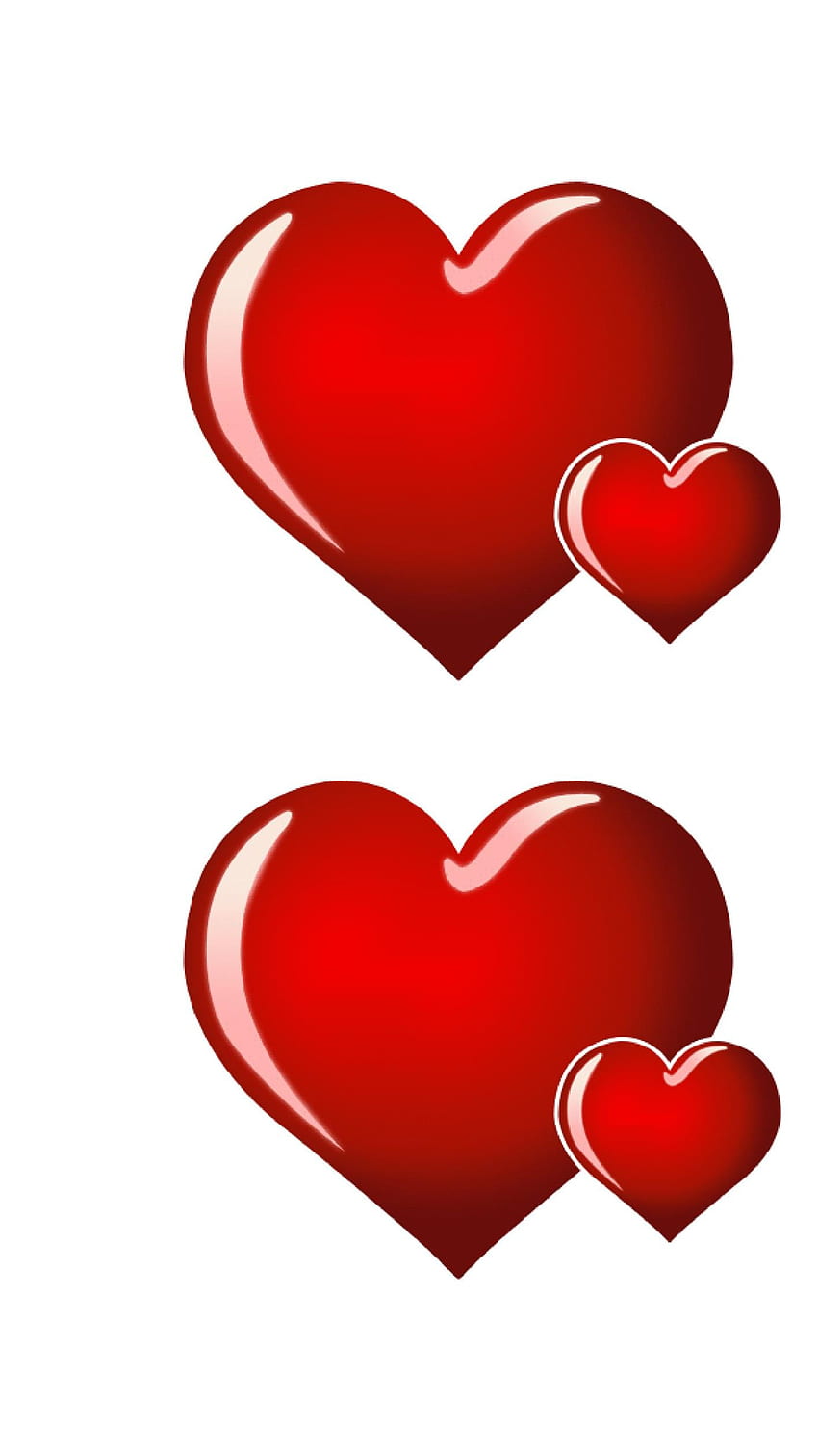 Forma do Coração, Coração, Coração Vermelho Papel de parede de celular HD