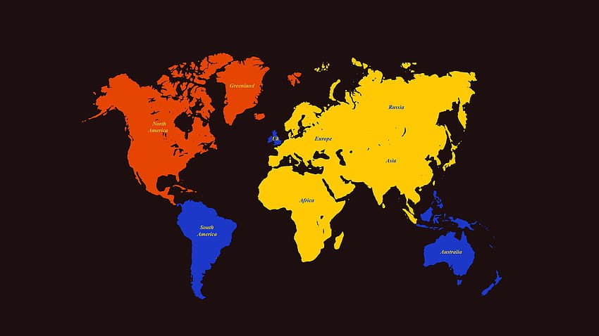 Mappa del mondo, mappa del Nord America Sfondo HD