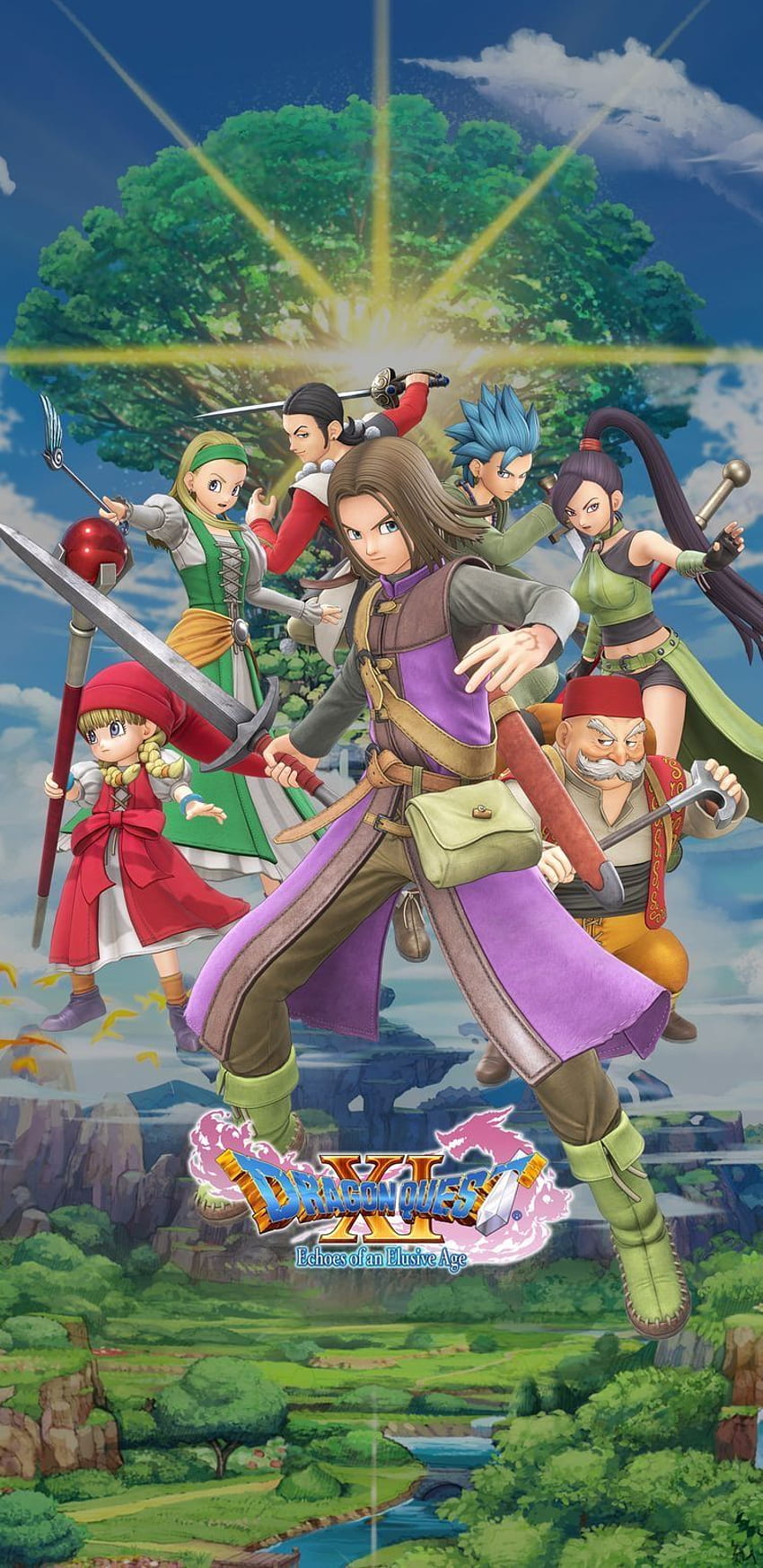 Dragon Quest XI pada tahun 2020. Pencarian naga, Naga, Pedang dan sihir, Pencarian Naga 11 wallpaper ponsel HD