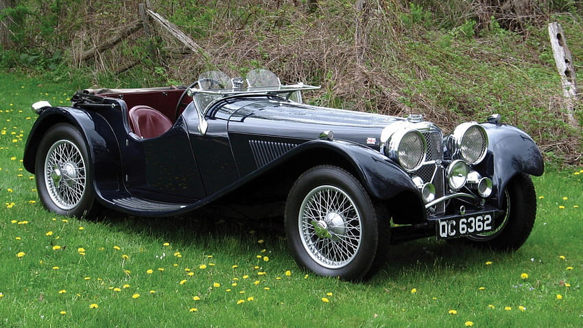jaguar 1935, tua, klasik, jaguar, supercar, kendaraan, mobil, vintage Wallpaper HD