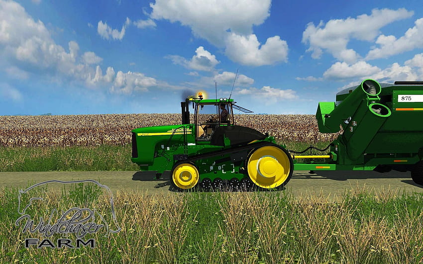JOHN DEERE tractor granja agricultura industrial 1jdeere construcción, John Deere 9RX fondo de pantalla