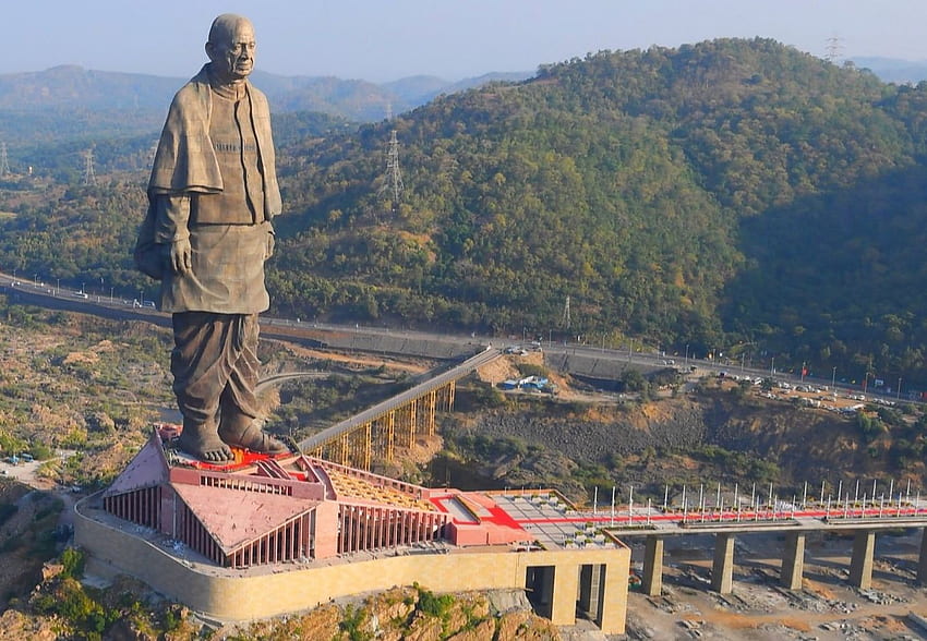 Die Statue der Einheit ist die höchste Statue in Indien und die größte HD-Hintergrundbild