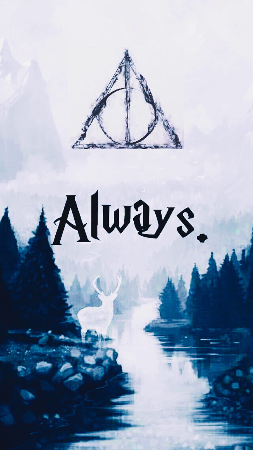 Dealthy Hallows Always Watercolor In 2019 Harry Potter Hd Phone