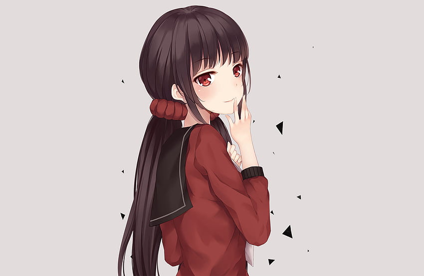 빨간 눈, 애니메이션 소녀, 하루카와 마키, Danganronpa HD 월페이퍼