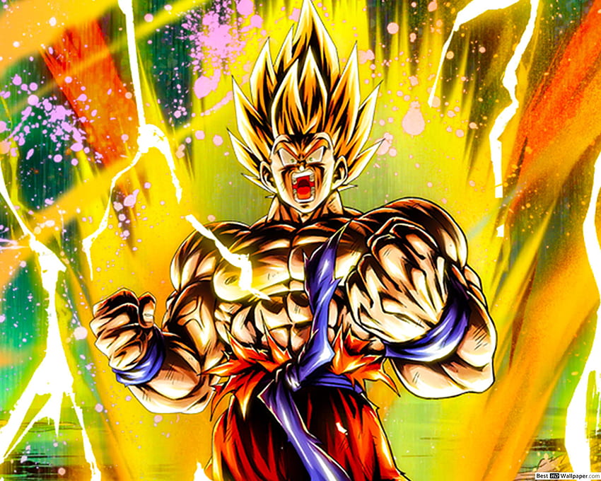 Super Saiyan Goku Angry von Dragon Ball Z [Dragon Ball Legends Arts] für Goku Rage HD-Hintergrundbild