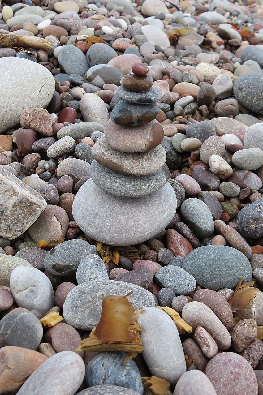 : Stones, Pebbles, Stack, stenenstapel, pebble beach HD phone wallpaper