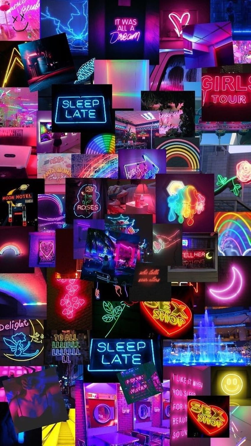 Cute aesthetic neon HD wallpapers | Pxfuel