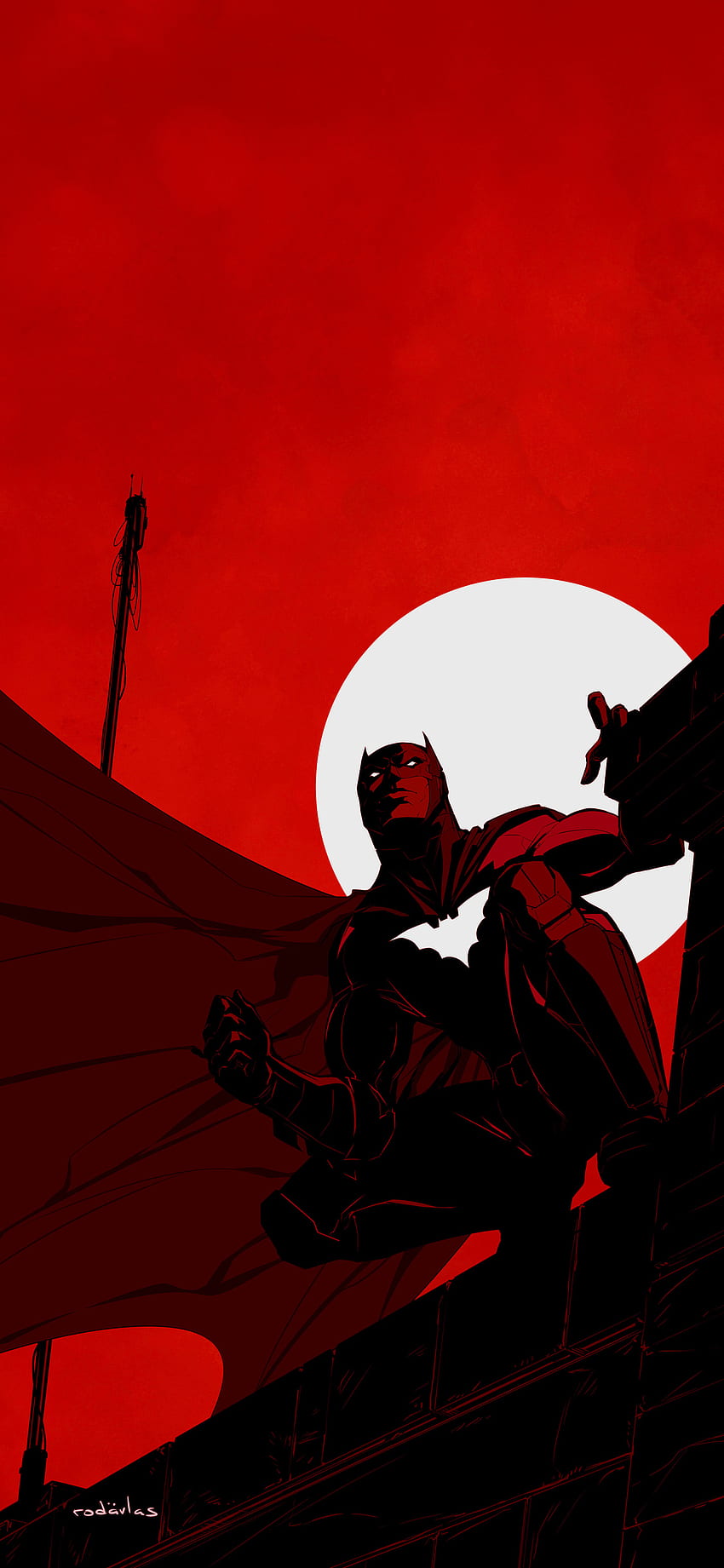 Batman Red Dark Theme iPhone XS, iPhone 10, iPhone X , , Hintergrund und HD-Handy-Hintergrundbild