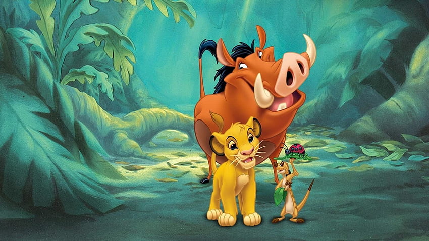 König der Löwen - König der Löwen Simba Timon und Pumbaa,, Timón HD-Hintergrundbild