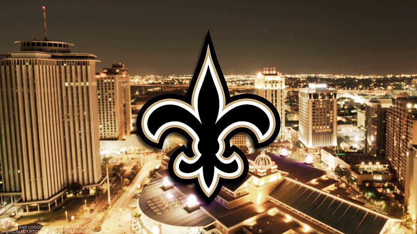 ... New Orleans Saints 2017 футболно лого PC компютър HD тапет