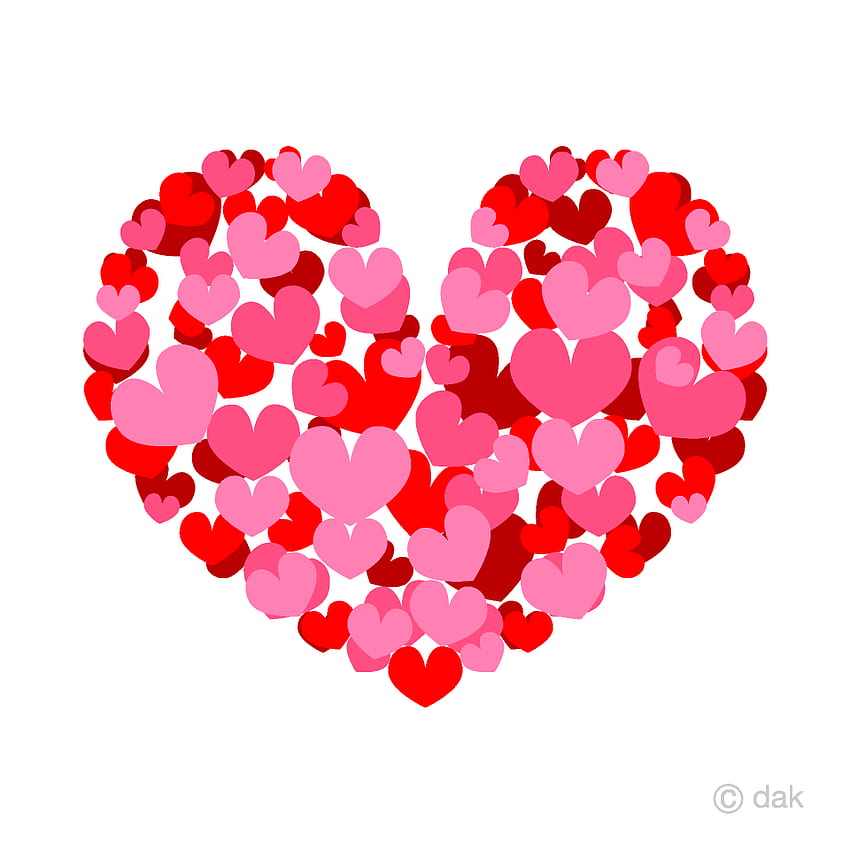Spreading Pink Heart Clipart PNG ｜Illustoon, Black Star and Heart Pink HD phone wallpaper