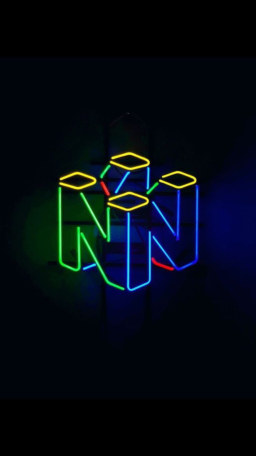 Neon Nintendo 64 Sign. The color illuminates great and it goes nicely with the dimensions. Retro games , Retro , Gaming, Classic Nintendo HD phone wallpaper