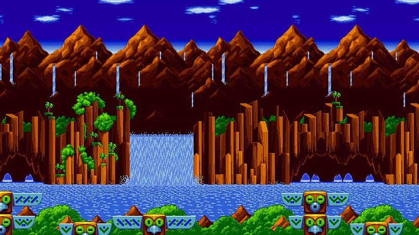 Green Hill Zone HD Backgrounds Free Download 