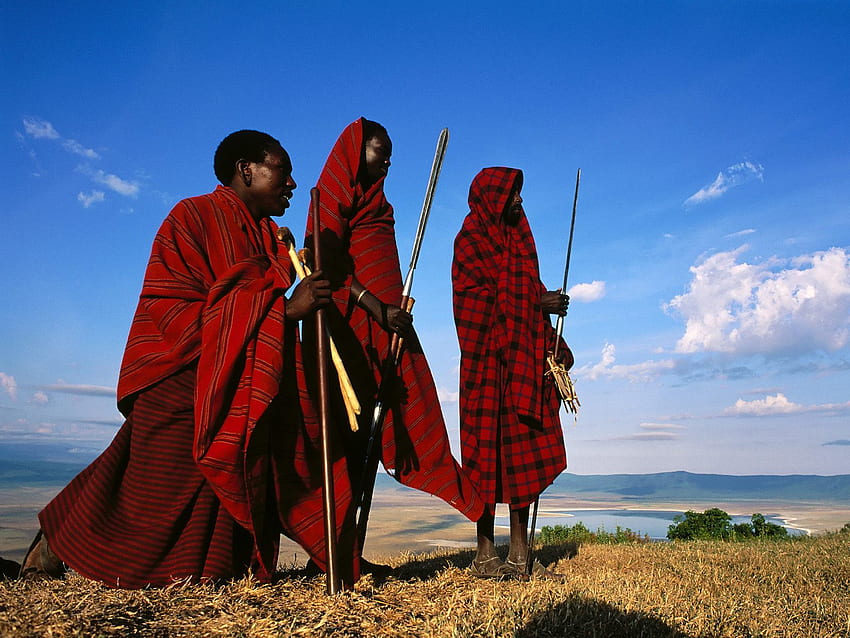 タンザニア。 サファリ タンザニア、タンザニアの背景とタンザニア JKT 制服、アフリカの人々 高画質の壁紙