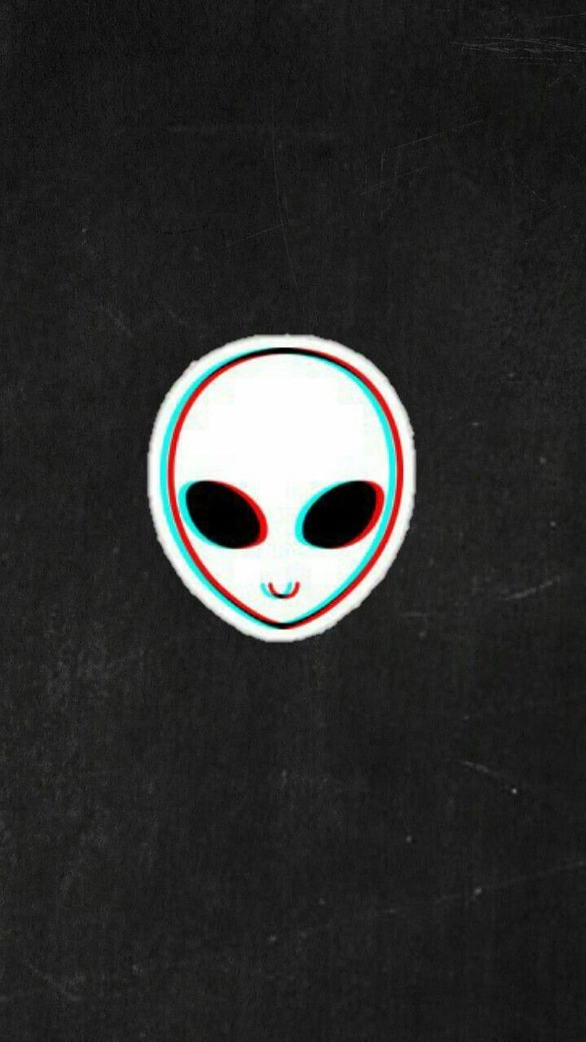 Papel de parede para, Ästhetisches Alien-Schwarz HD-Handy-Hintergrundbild