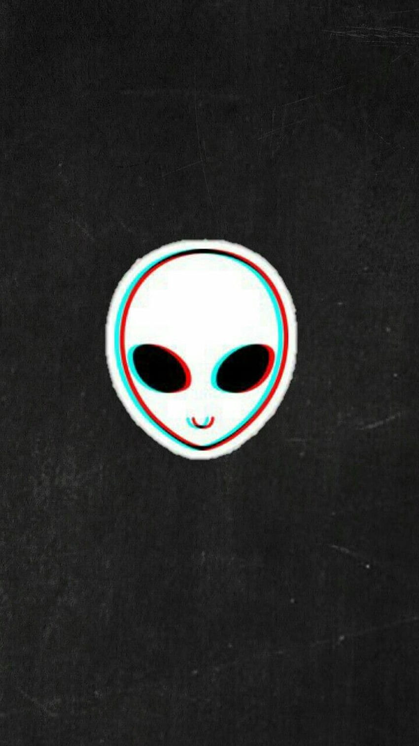 Papel de parede para, Aesthetic Alien Black Fond d'écran de téléphone HD