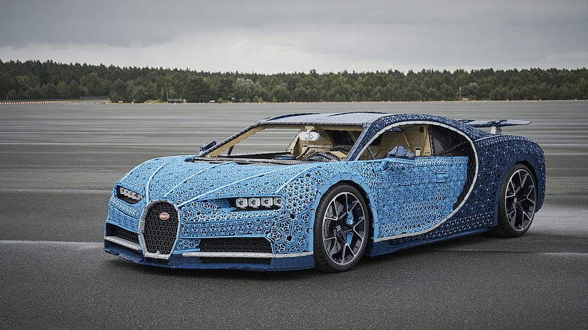 Lego Creates Driveable Life Size Bugatti Chiron HD wallpaper