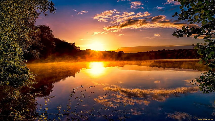 Lake Sunrise HD wallpaper | Pxfuel