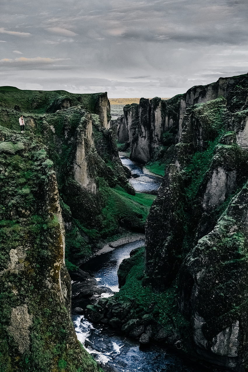 Nature, Rivers, Mountains, Break, Precipice, Cliff HD phone wallpaper