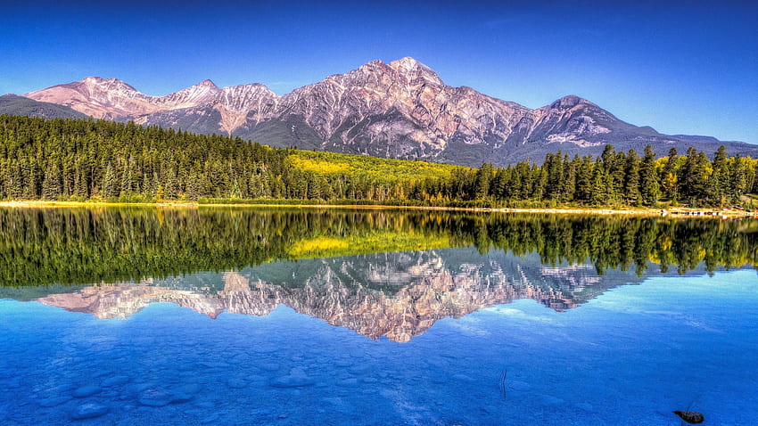 風景, 自然, 山, 湖, ハンサム, 美しいです 高画質の壁紙