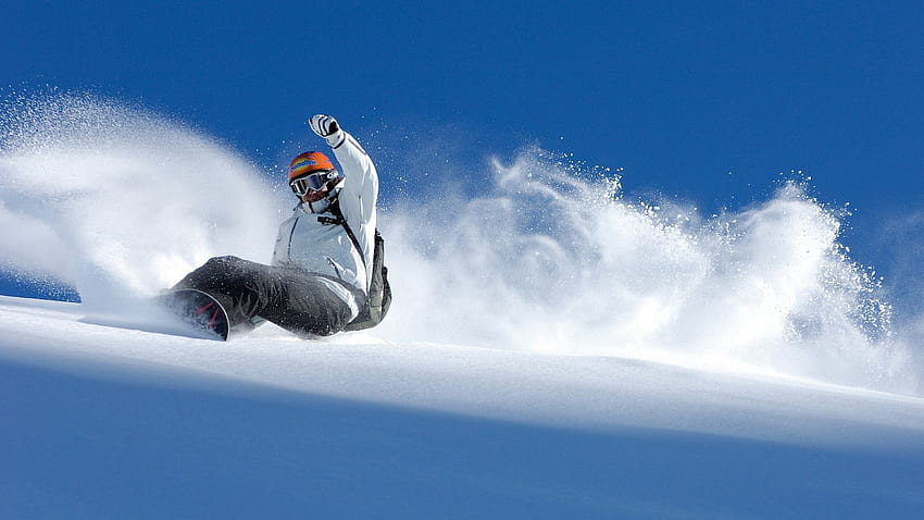 Sport, śnieg, równowaga, zjazd, snowboard, ekstremalne, równowaga Tapeta HD