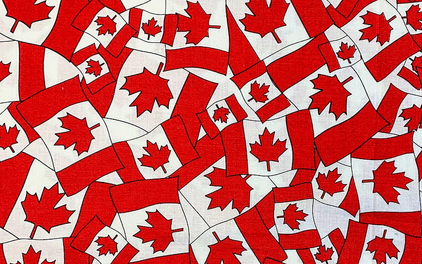 Canadian flags pattern, flag of Canada, background with canadian flags,  Canada, flags patterns HD wallpaper | Pxfuel