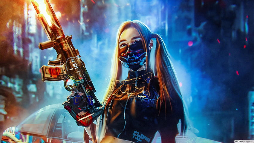 Cyberpunk girl, Cyberpunk Female HD wallpaper