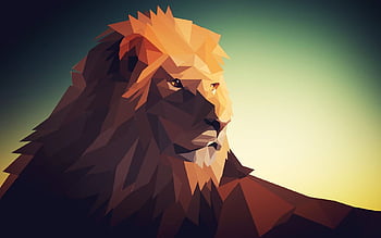 Geometric lion HD wallpapers | Pxfuel