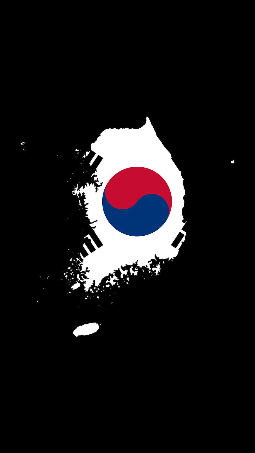 Южна Корея - флаг и държава - изпълнена заявка, флаг на Южна Корея HD тапет за телефон