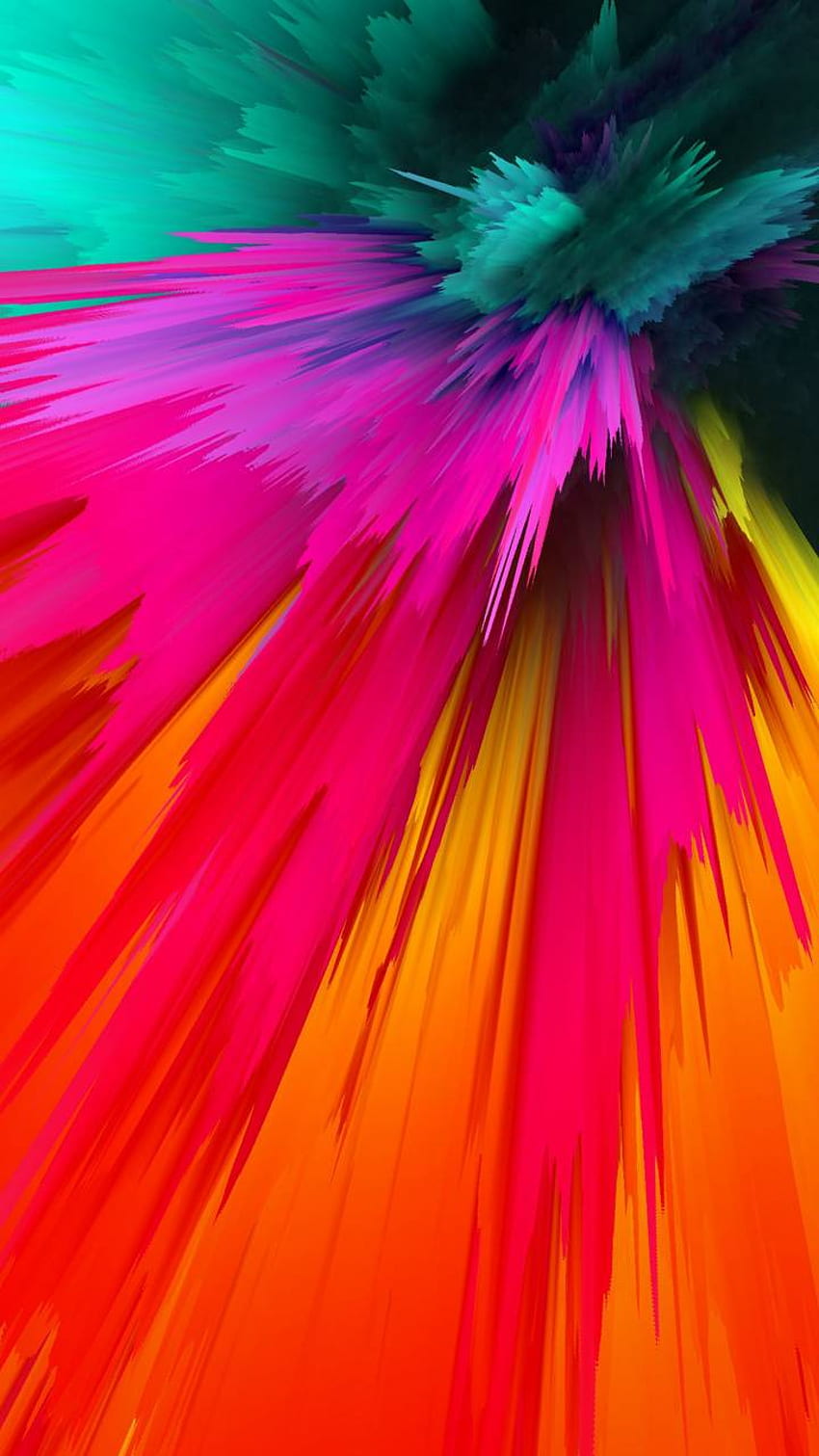 Цветна експлозия, цветна експлозия HD тапет за телефон