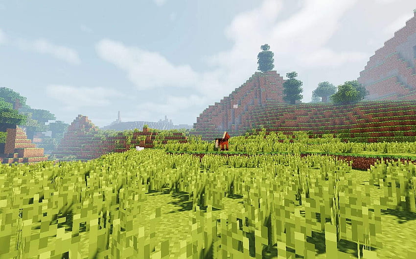 Top 15 der besten Minecraft-Überlebens-Mods, die Spaß machen, Minecraft Plains HD-Hintergrundbild