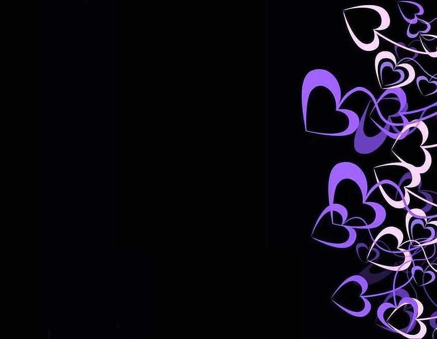Purple Hearts 1​ High Quality And Transparent PNG Clipart, Purple Glitter Hearts HD wallpaper