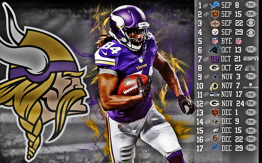 Vikings Cordarelle Patterson 2013 Schedule R HD wallpaper