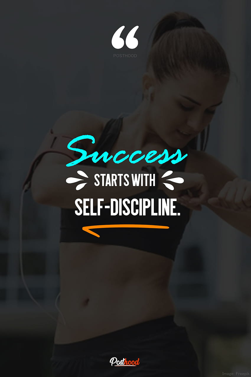 Motywacyjne cytaty dotyczące fitnessu inspirują Cię do dalszego działania! – Posthood, samodyscyplina Tapeta na telefon HD