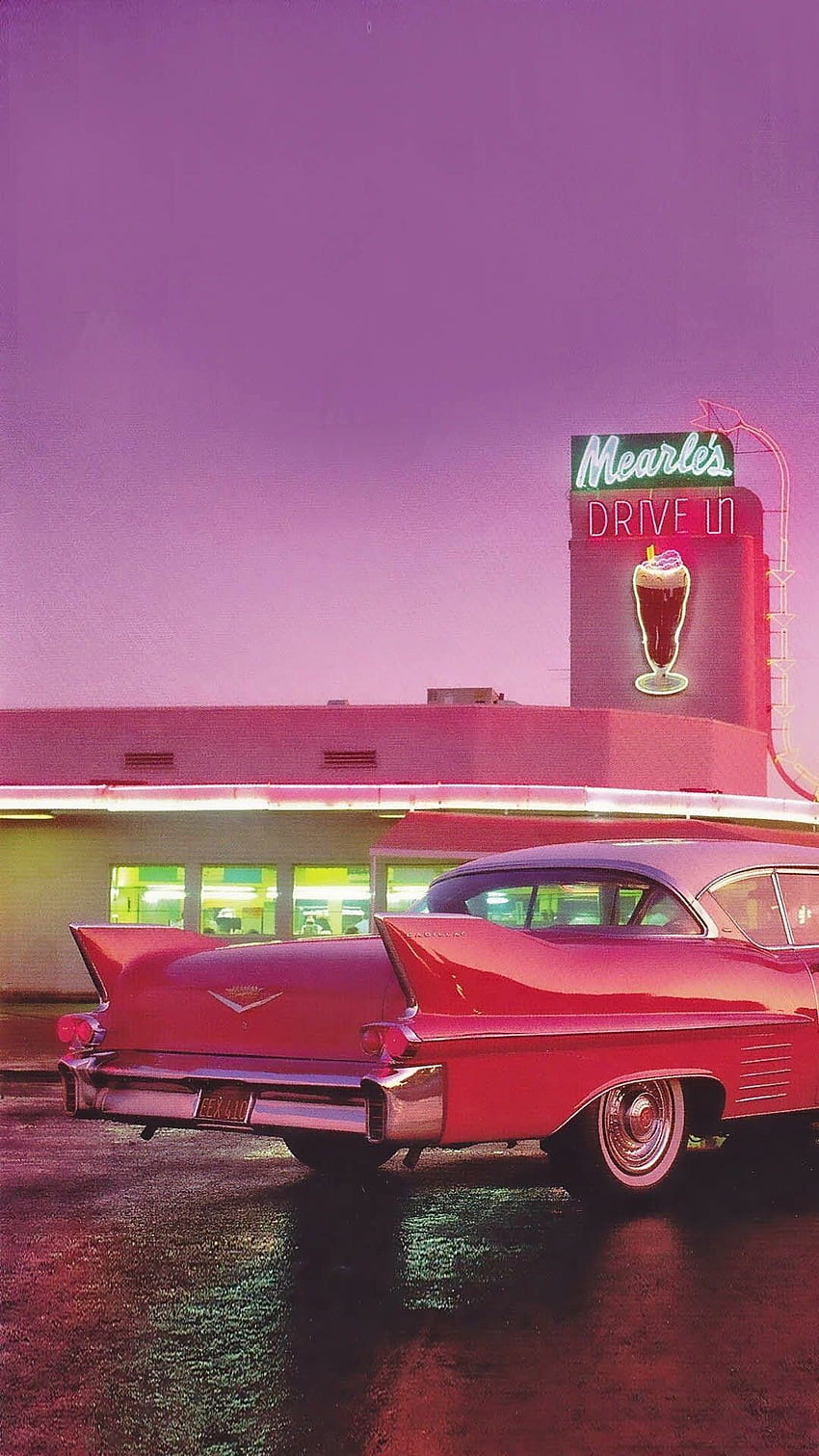 50S Diner . phone backgrouds, 50s Aesthetic HD phone wallpaper