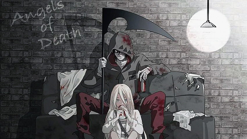 Rachel Gardner and Zack, black and white, anime HD wallpaper