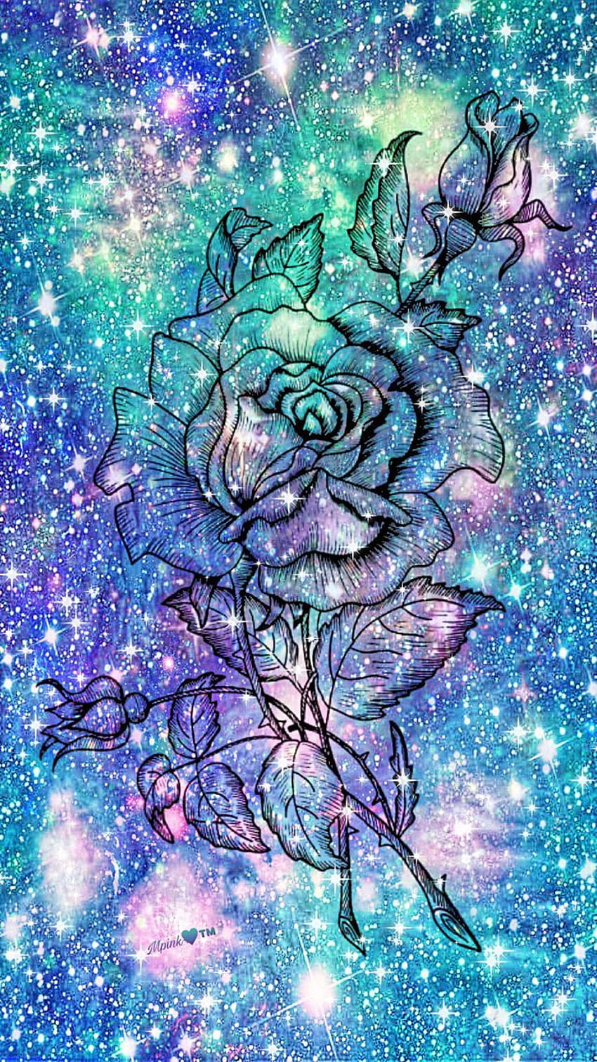 Ice Flower Galaxy HD phone wallpaper