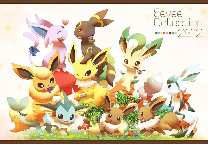 Ewolucje Eevee. Ewolucje Eevee, Pokemon, Eevee, Śliczne ewolucje Eevee Tapeta HD