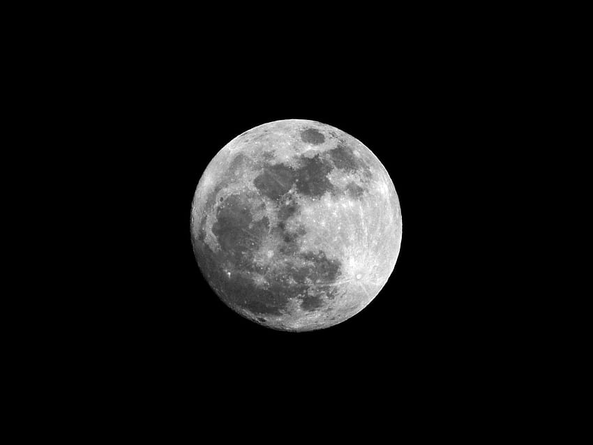 満月：最高の撮り方はこちら , Moon Black and White 高画質の壁紙