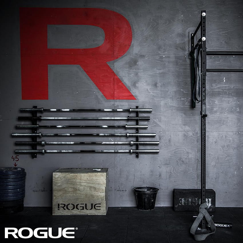 Rogue Fitness - ชั้นวางปืน Rogue ที่ CrossFit Varasto ในเมือง Pori ประเทศฟินแลนด์ วอลล์เปเปอร์โทรศัพท์ HD